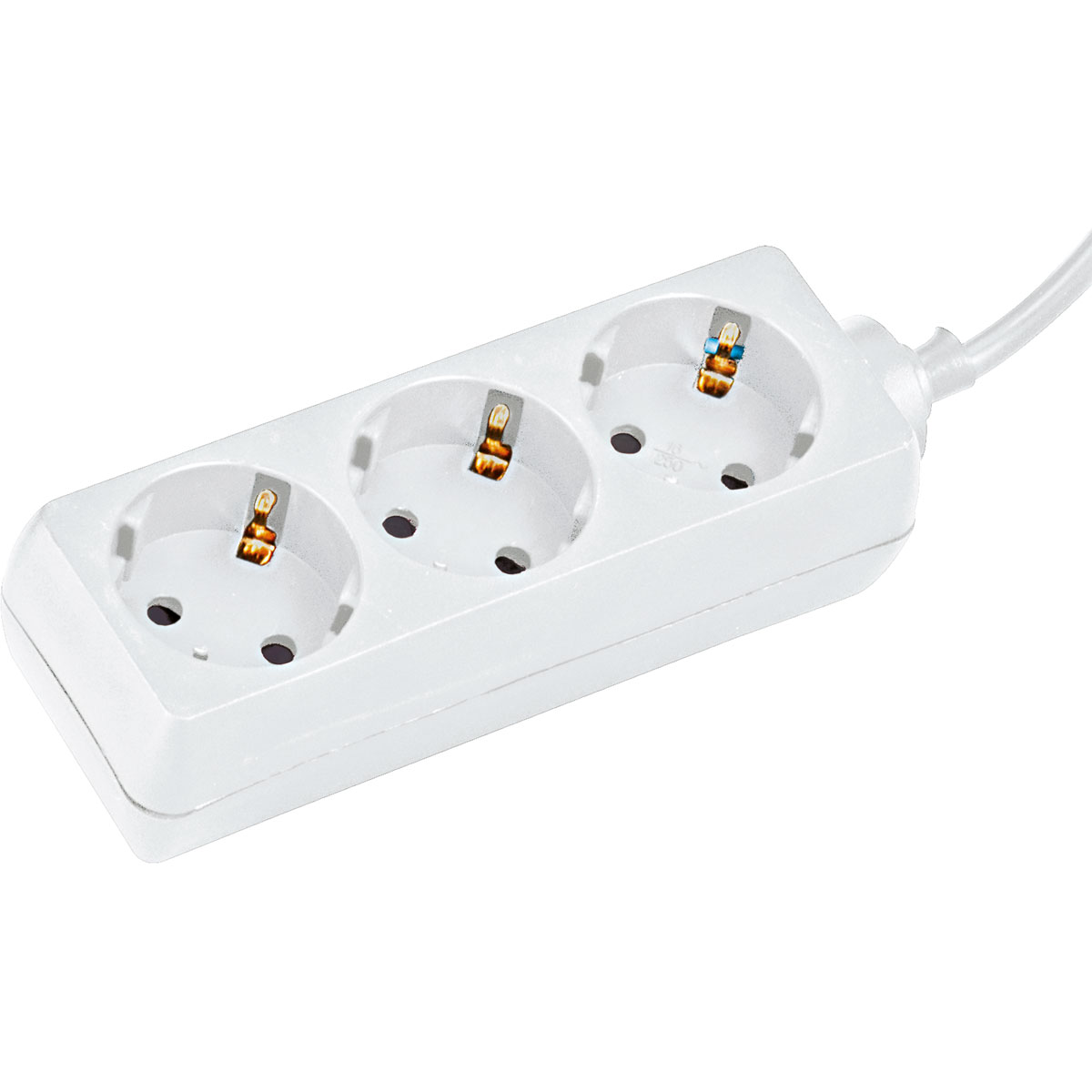 Basic Steckdosenleiste 3-fach weiß Bild 2