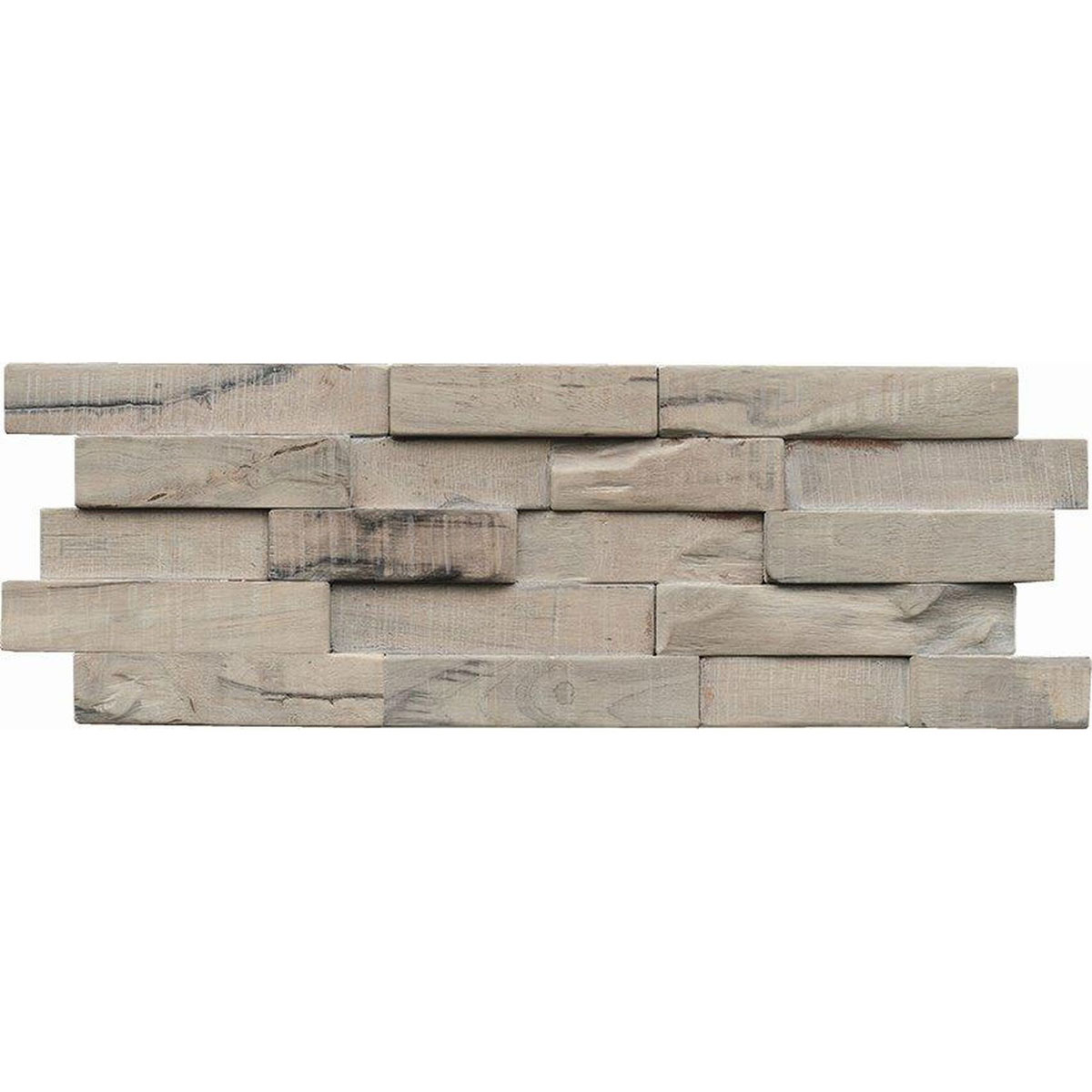 Indo Wandverkleidung Slimwood Hevea Gun Smoked 9er-Set Bild 2