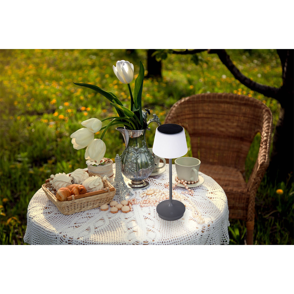 TL Emmi Metall/KS grau LxBxH: 13x13x38cmdimmbar Bild 7