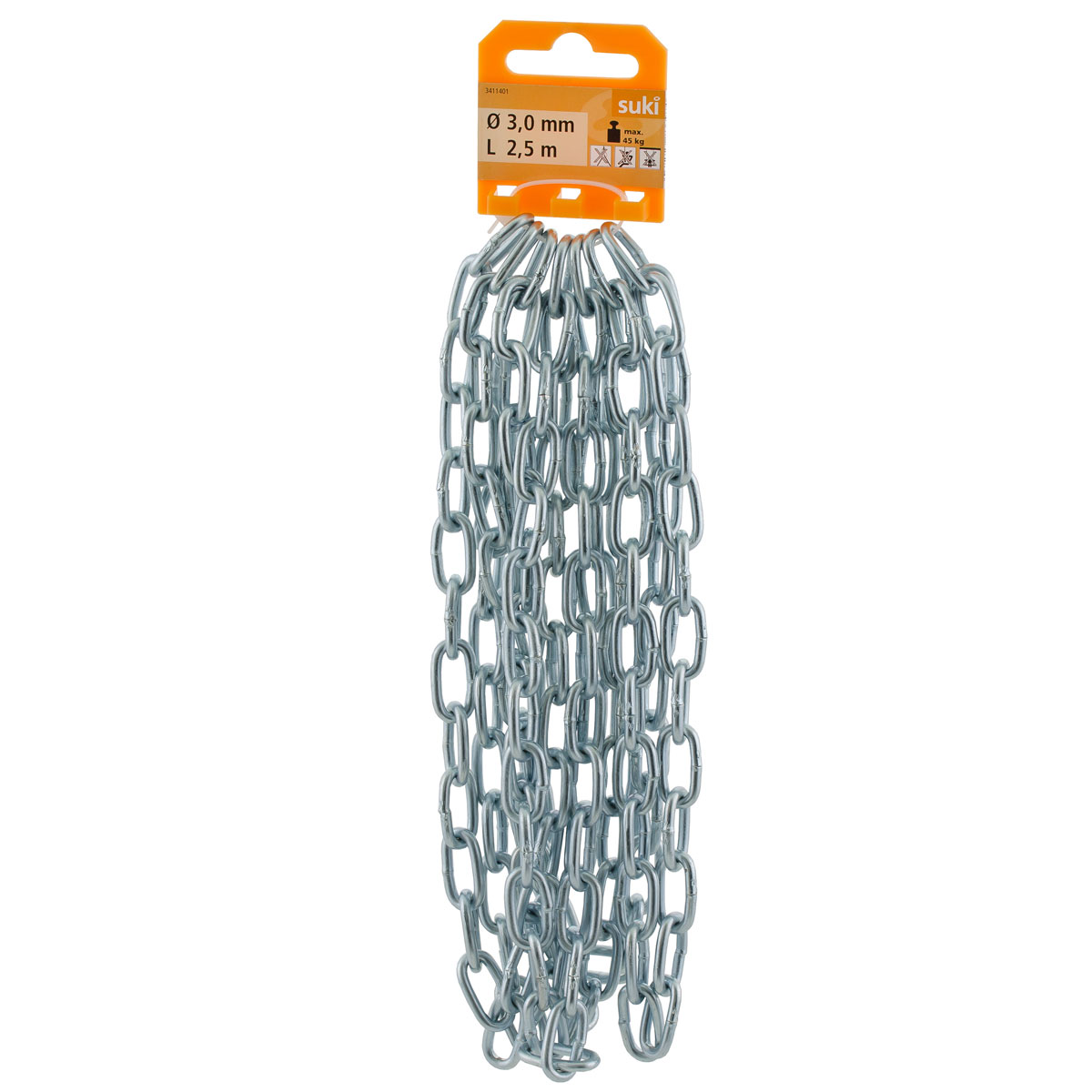 Suki Rundstahlkette Typ A verzinkt 3 mmx2,5m Bild 2