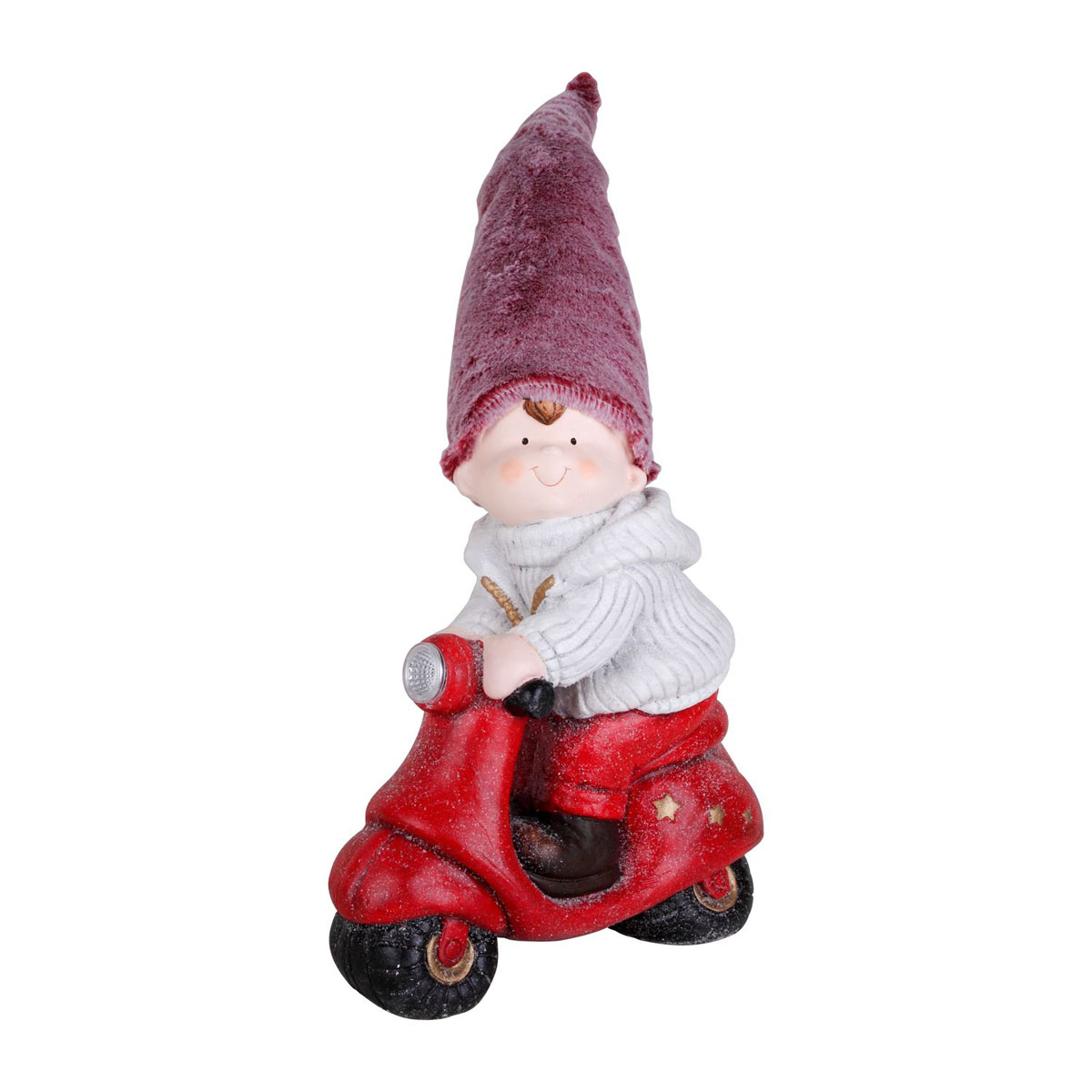 Ambientis Junge auf Roller mit LED 35 x 18 x 70 cm