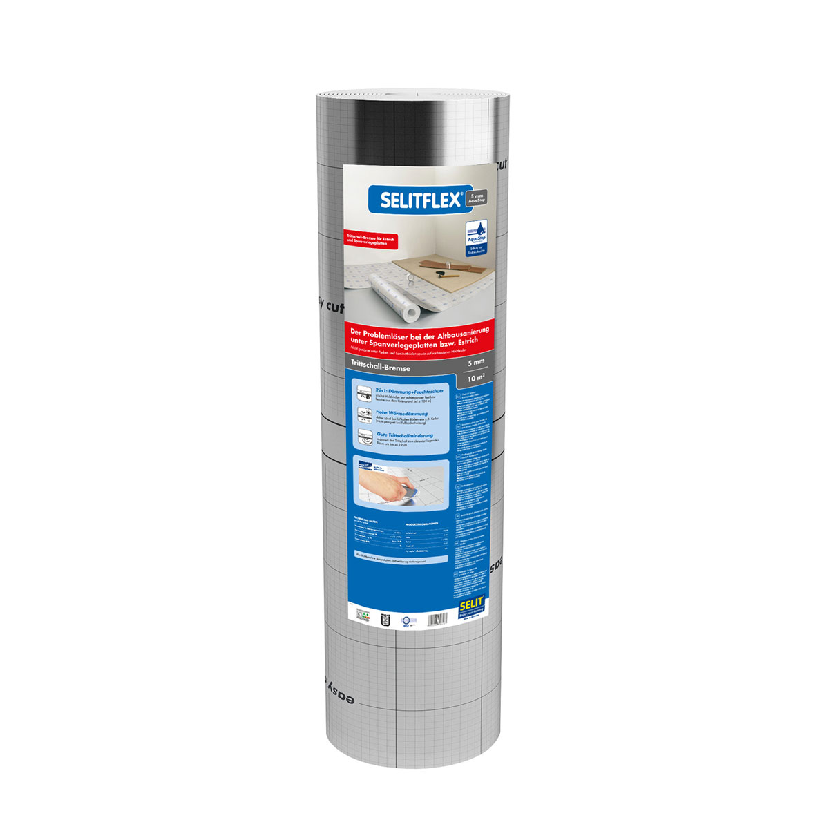 Selit  SELITFLEX 5 mm AquaStop Trittschall-Bremse 10m² Bild 1
