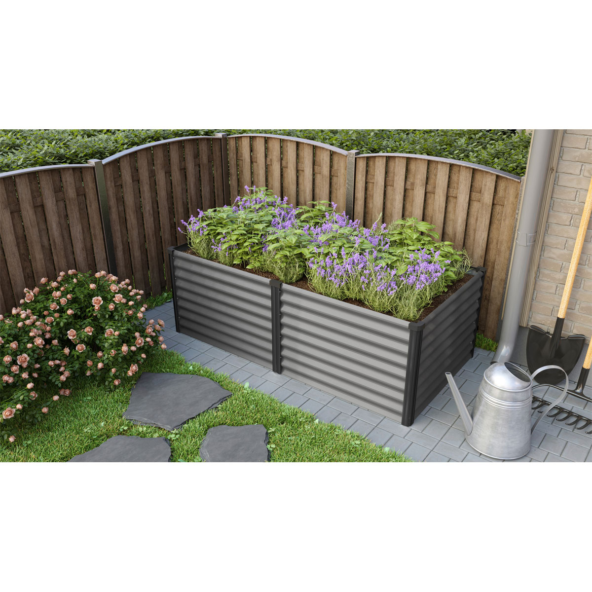 Vitavia  Hochbeet Meta granit/schwarz