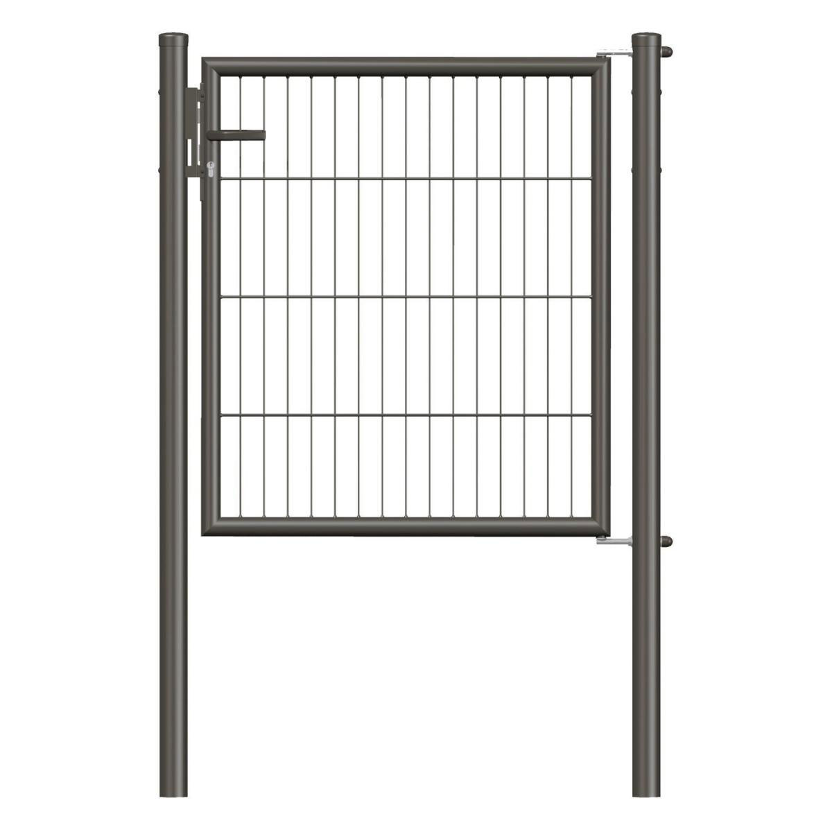 GAH Alberts Stabgitter-Einzeltor anthrazit-zinkphosphatiert 1000 x 750/1250 mm