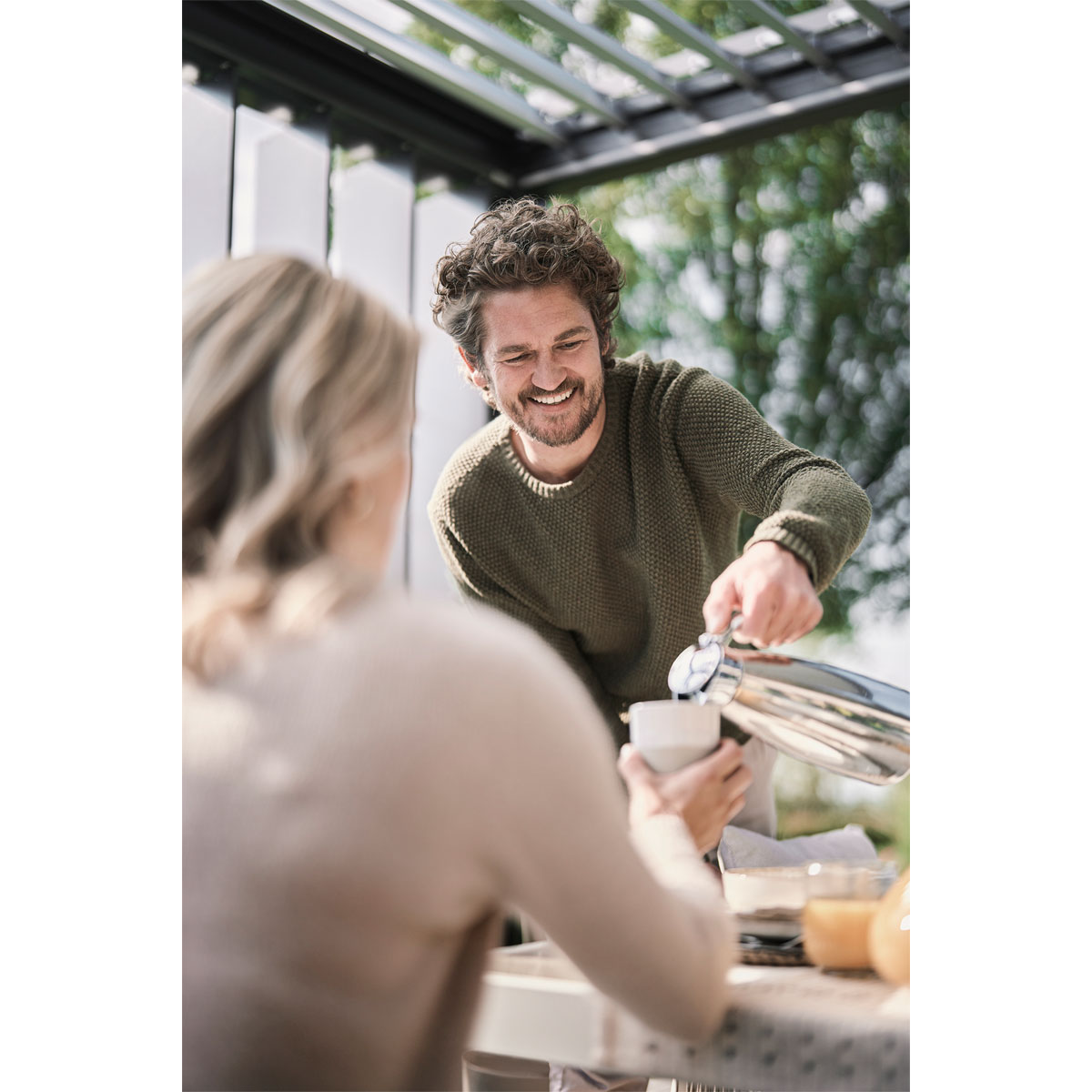 Biohort Pergola Gr. 4 x 3 dunkelgrau/silber-metallic Bild 5