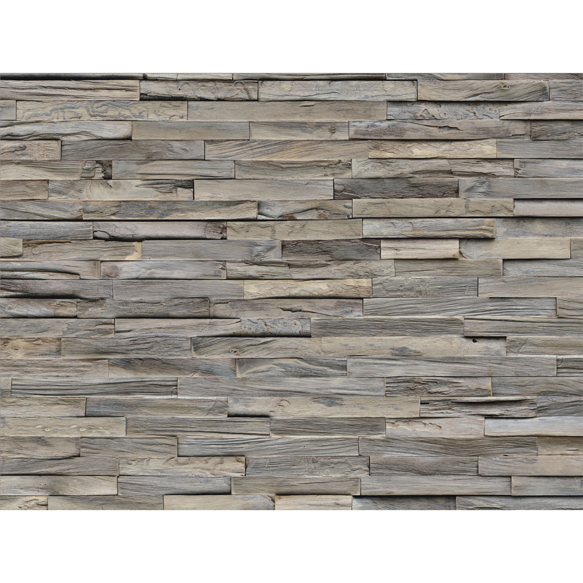 Indo Echtholz Wandverkleidung Teak Paneel Gun Smoked 10er-Set Bild 2