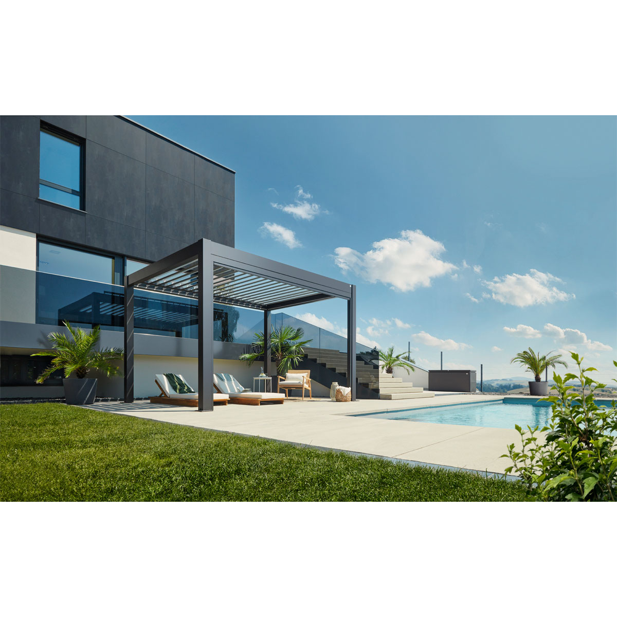 Biohort Pergola Gr. 4 x 3,5 dunkelgrau-metallic Bild 2