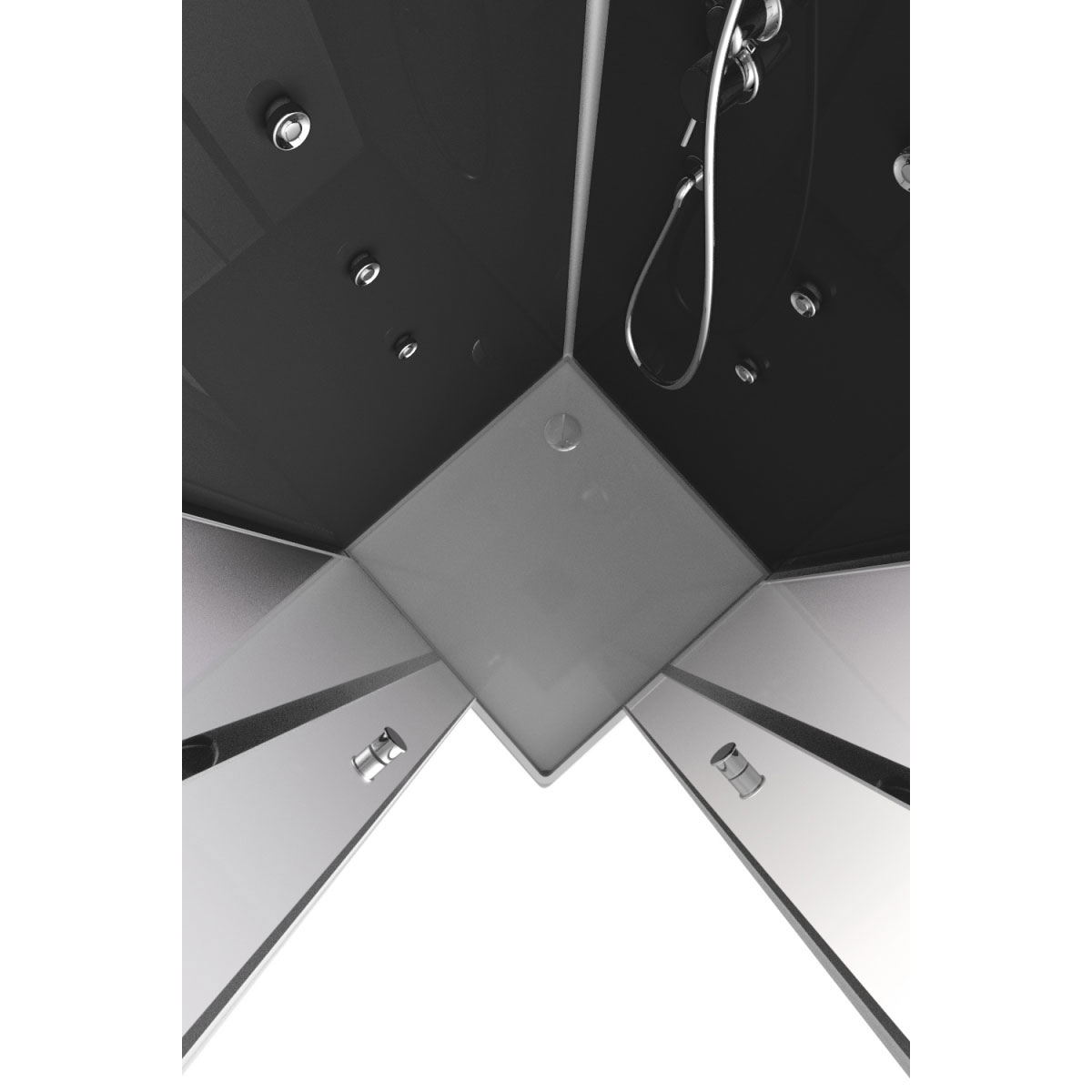 Aurlane Komplettdusche Colours Black 90 x 90 x 215 cm Bild 2