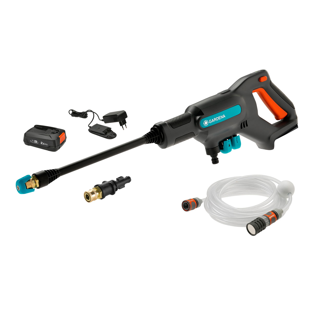 Gardena  Akku-Mitteldruckreiniger-Set AquaClean 24/18 V P4A 5-teilig