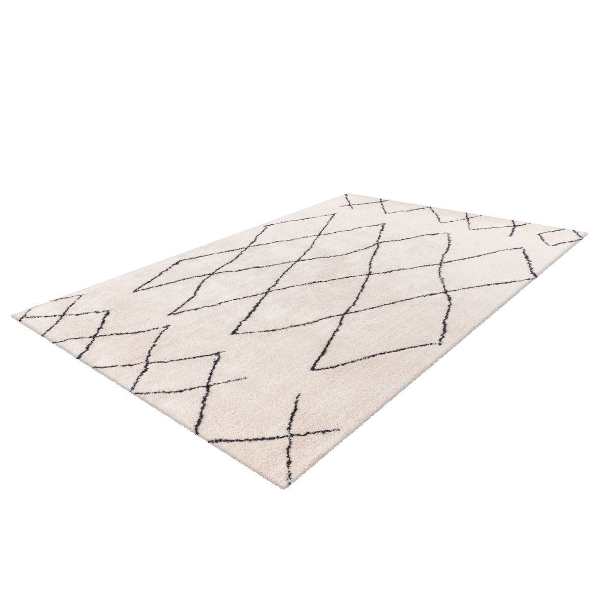 Hochflorteppich „Orlando 425“, Elfenbein, 160x230 cm Bild 1