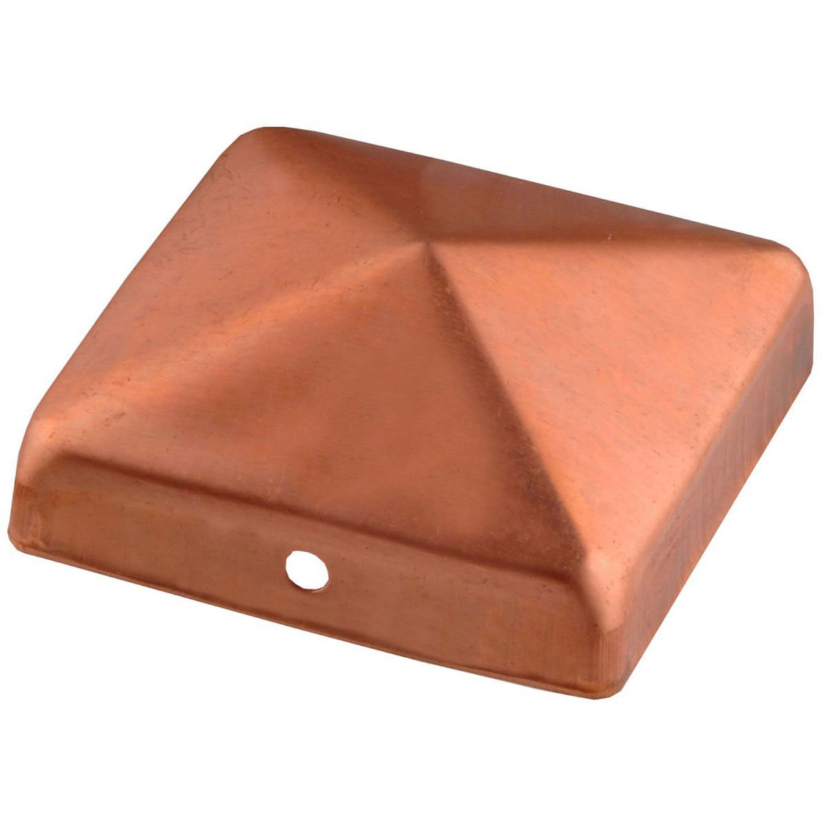 Connex Pfostenkappe ohne Kugel 7 x 7 cm Kupfer Connex Pfostenkappe ohne Kugel 7 x 7 cm Kupfer