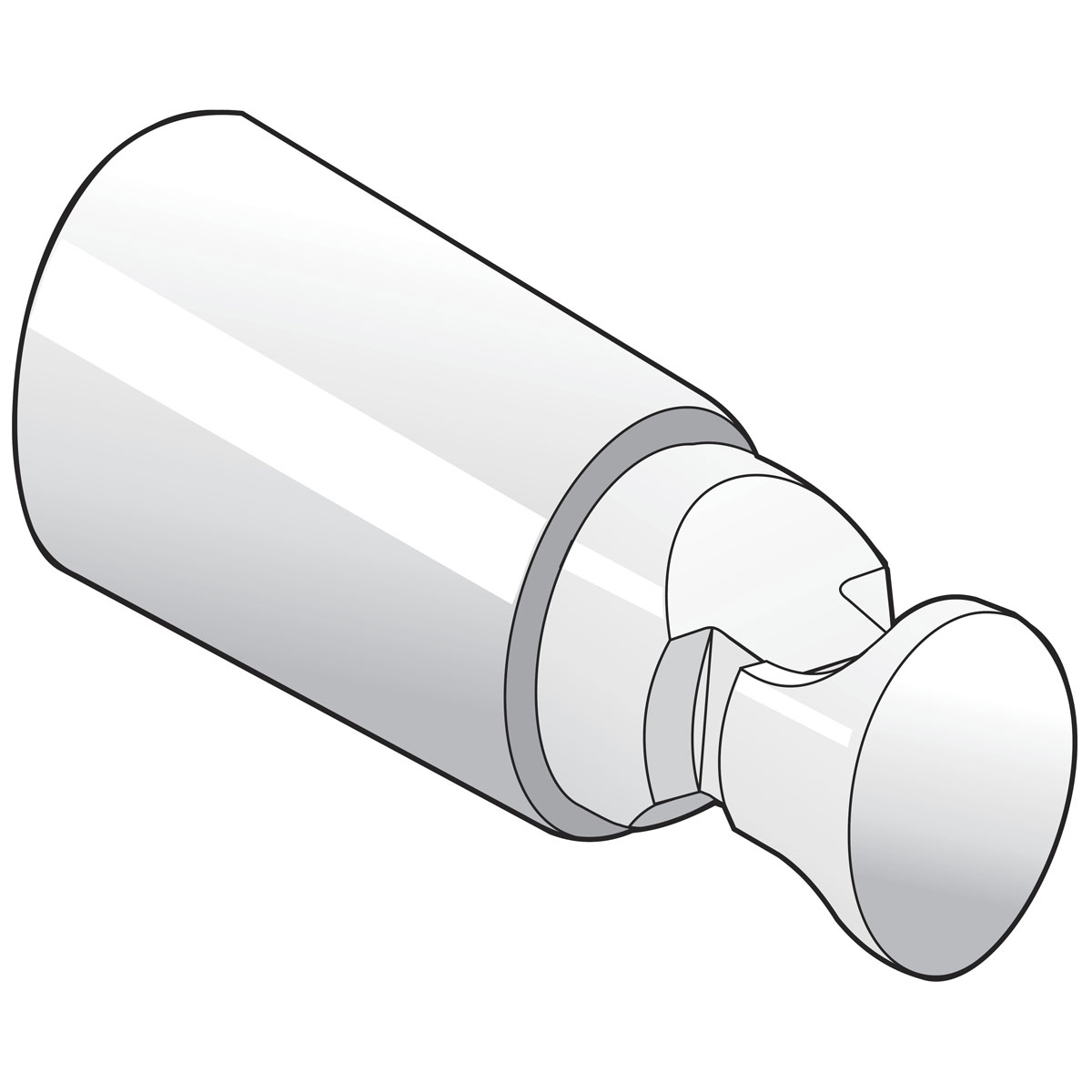 Ximax  Heizkörper Zubehör Kunststoffhalterung für Badheizkörper 3-fach Chrom Bild 2