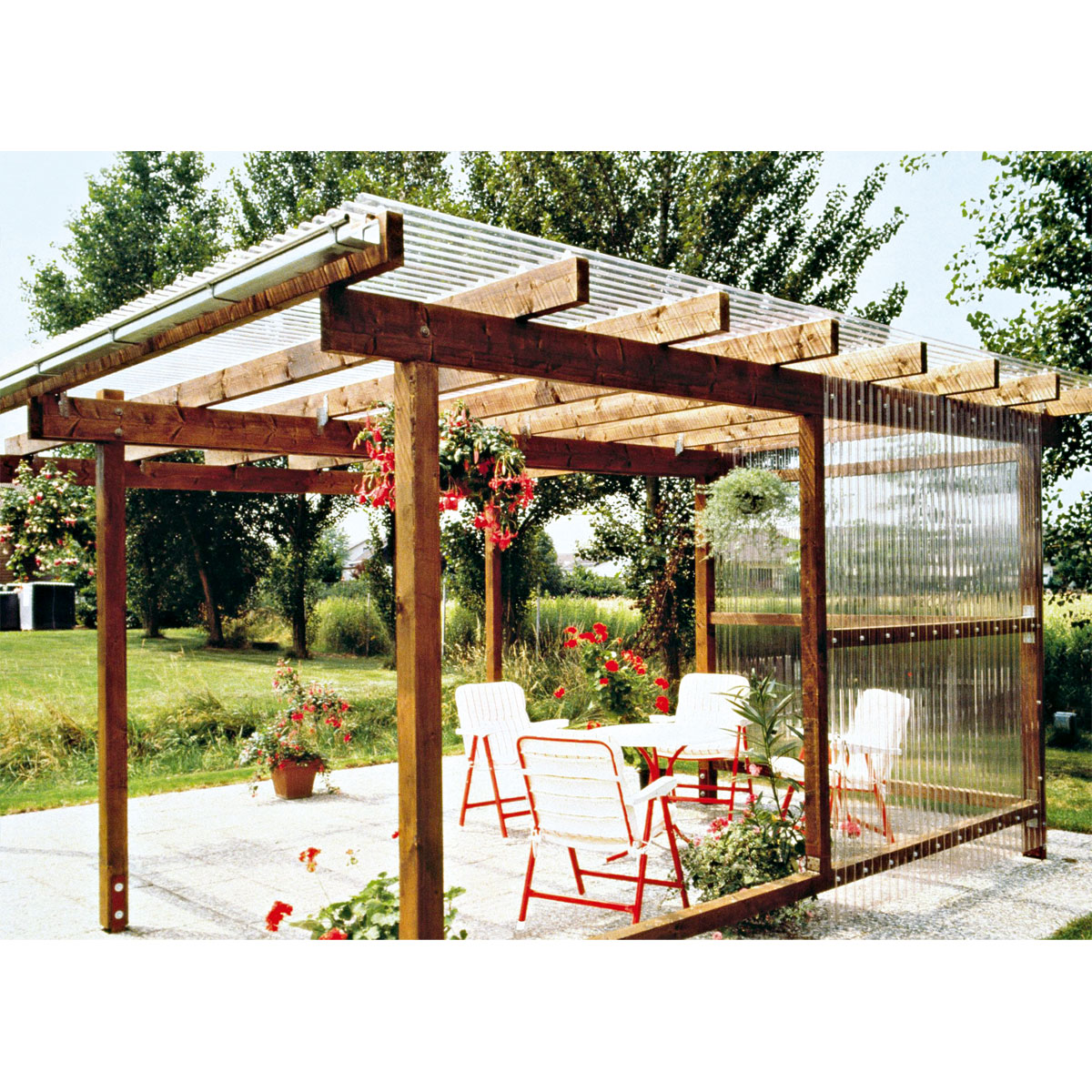 PVC Wellplatte Trapez klar 200 x 90 cm Bild 6