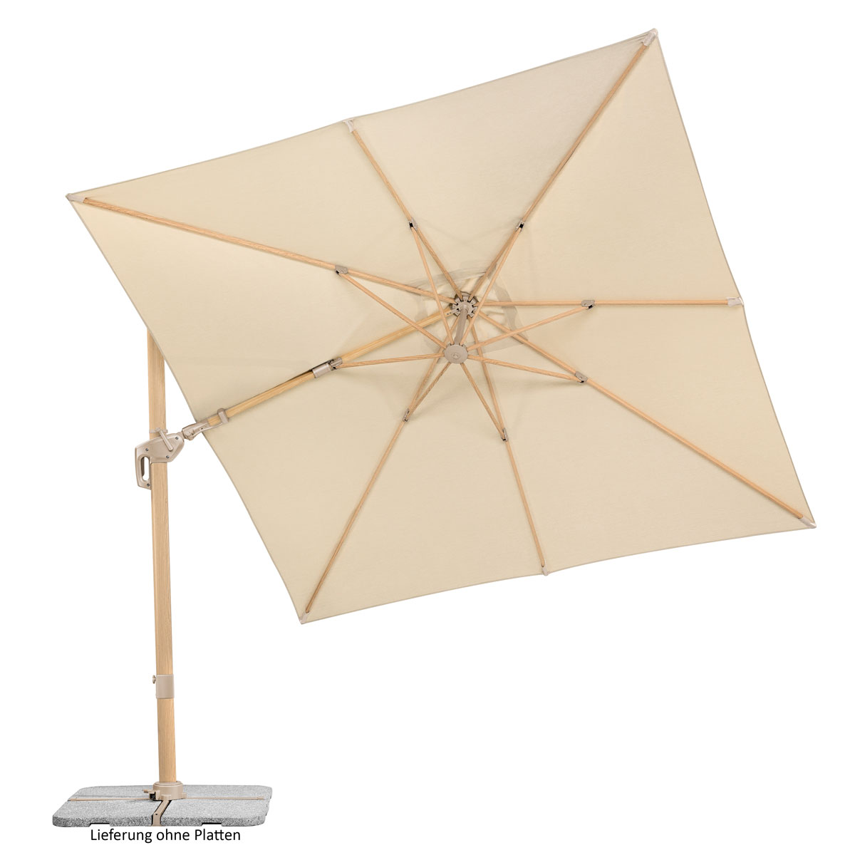 Schneider Schirme Ampelschirm Rhodos Twist Loft natur ca 300 x 300 cm