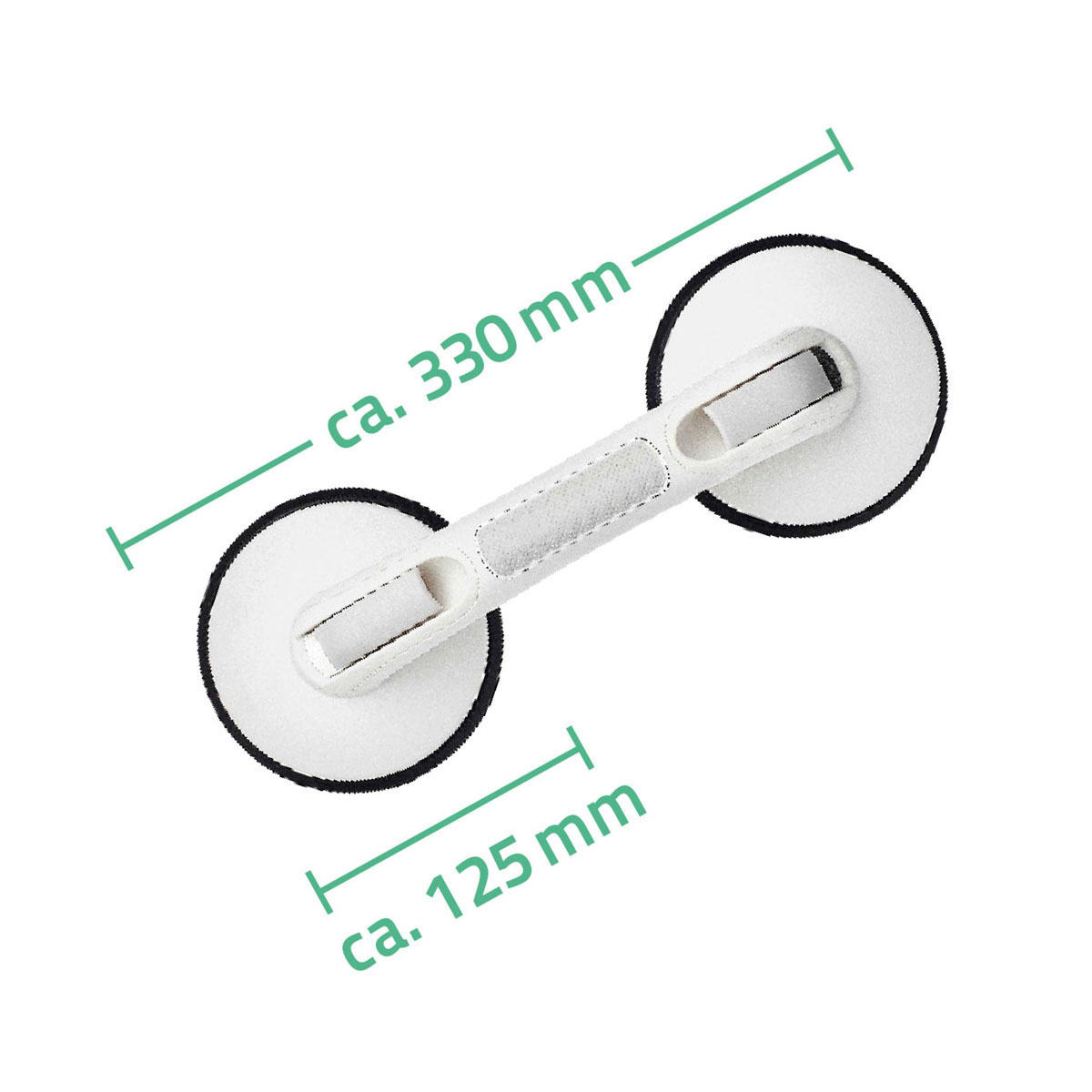 Ridder  Reisesauggriff mit 2 Saugern Premium 33 cm weiß Bild 4