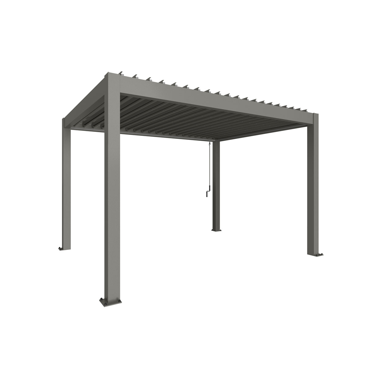 Biohort Pergola Gr. 4 x 3 quarzgrau-metallic Bild 1