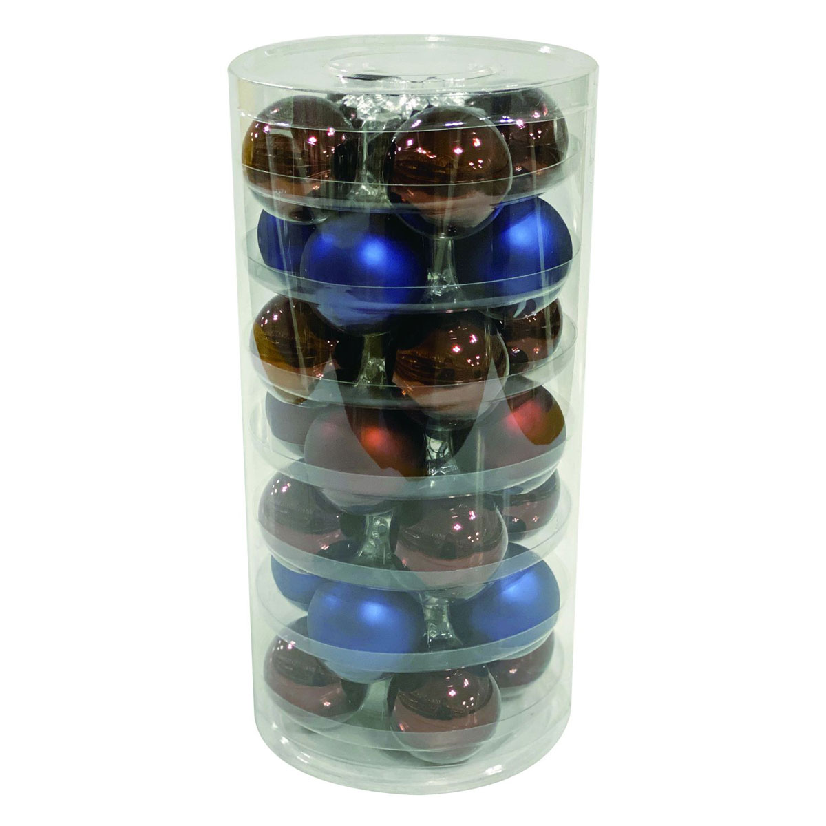 Ambientis Glaskugeln 4,5 cm braun-blau-Mix Mix 28 Stk.