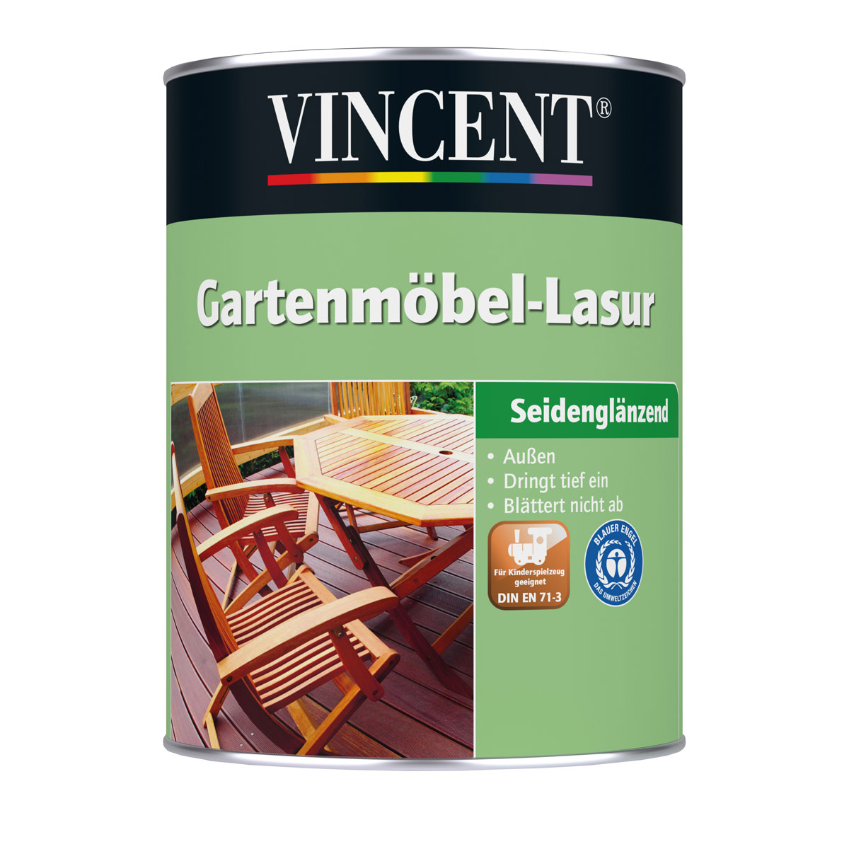 Vincent Gartenmöbel-Lasur Palisander 2,5 L Bild 1