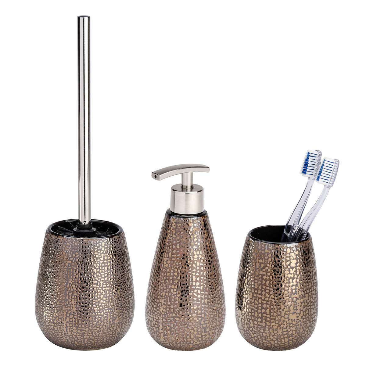 Wenko  Bad-Accessoire-Set Marrakesh 3-teilig Bad-Zubehör Set