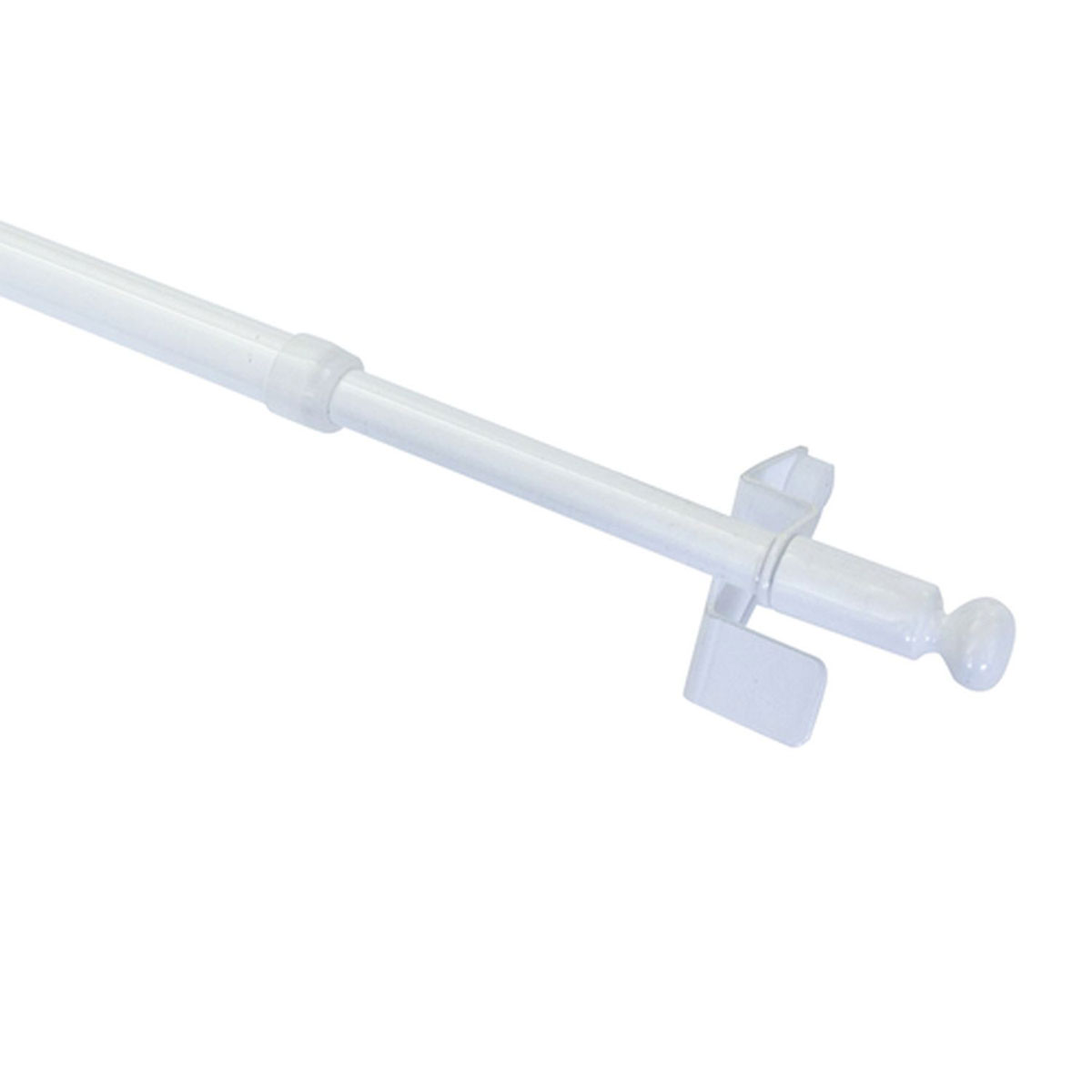 Gardinia Gardinénstange Filigrano Kugel 80-110 cm Durchmesser 8/10 cm weiß Bild 1