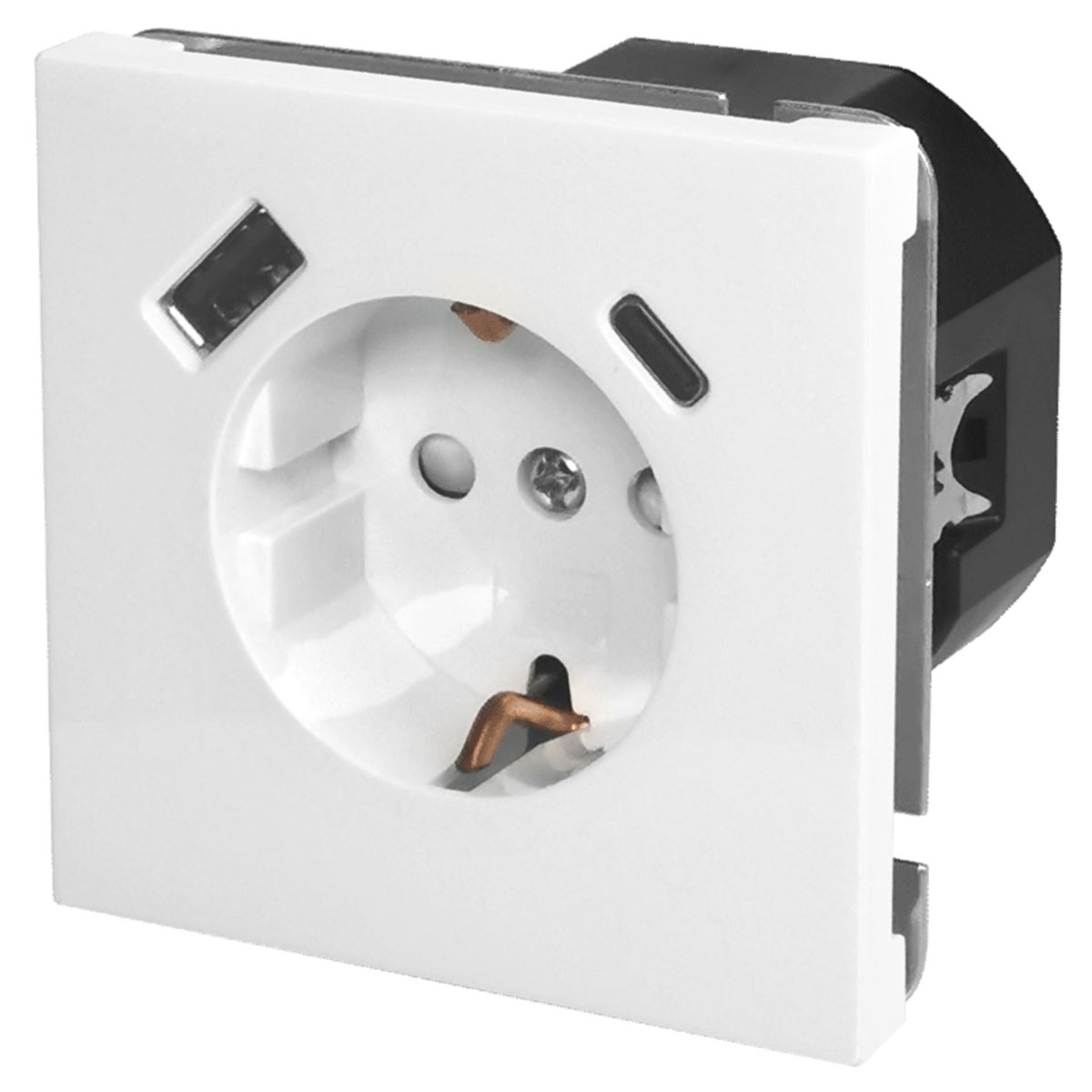 USB-Steckdose (A/C) Sao Paulo ultraweiß Bild 2