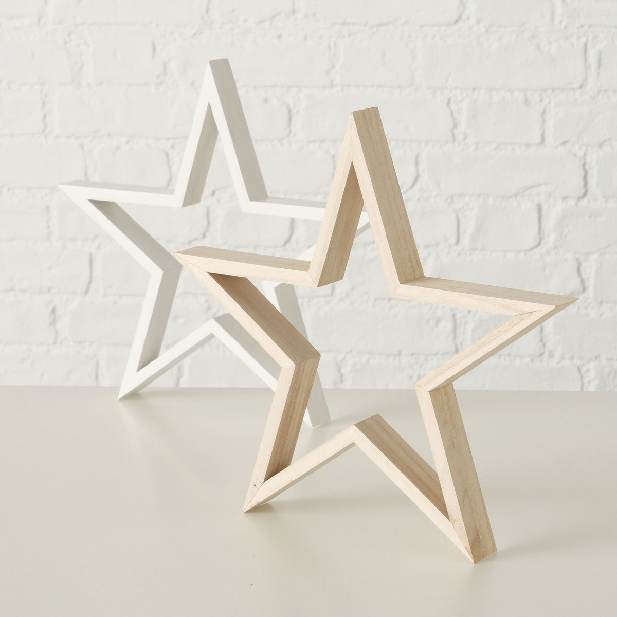 Dekoaufsteller Borna Stern 30 x 3 x 29 cm natur Holz sortiert Bild 5