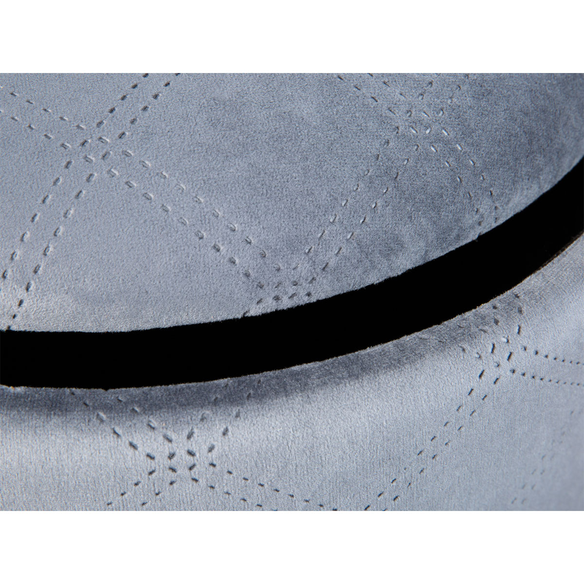 Inter Link Hocker „Nevis“, Samt hellgrau Bild 4