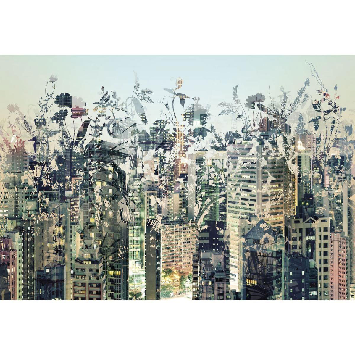 Komar Papier-Fototapete Urban Jungle 8-teilig 368 x 254 cm