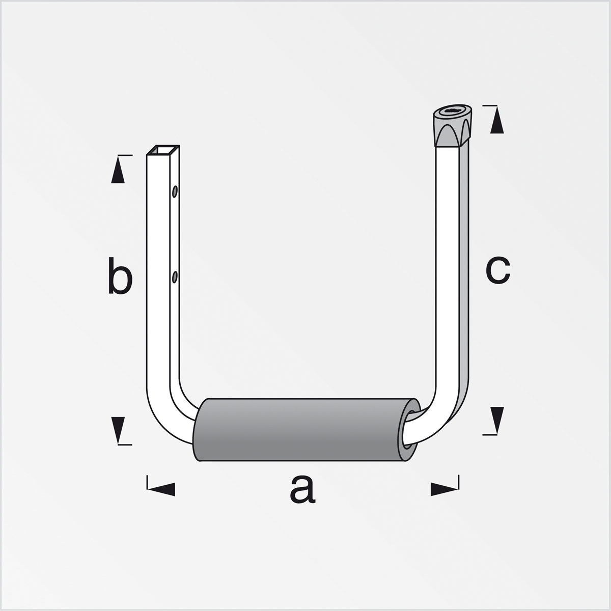 MyTool Surfboardhalter Stahl verzinkt 215 x 250 mm Bild 2