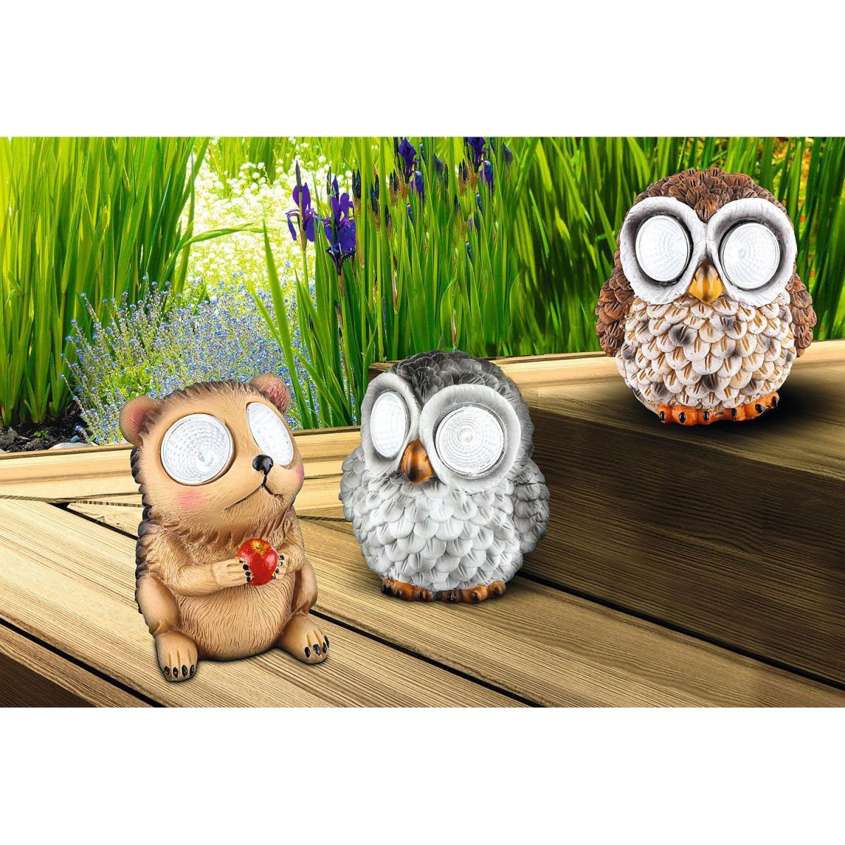 Flector Garten LED-Solartiere 8 x 7 x 9 cm verschiedene Designs Bild 4