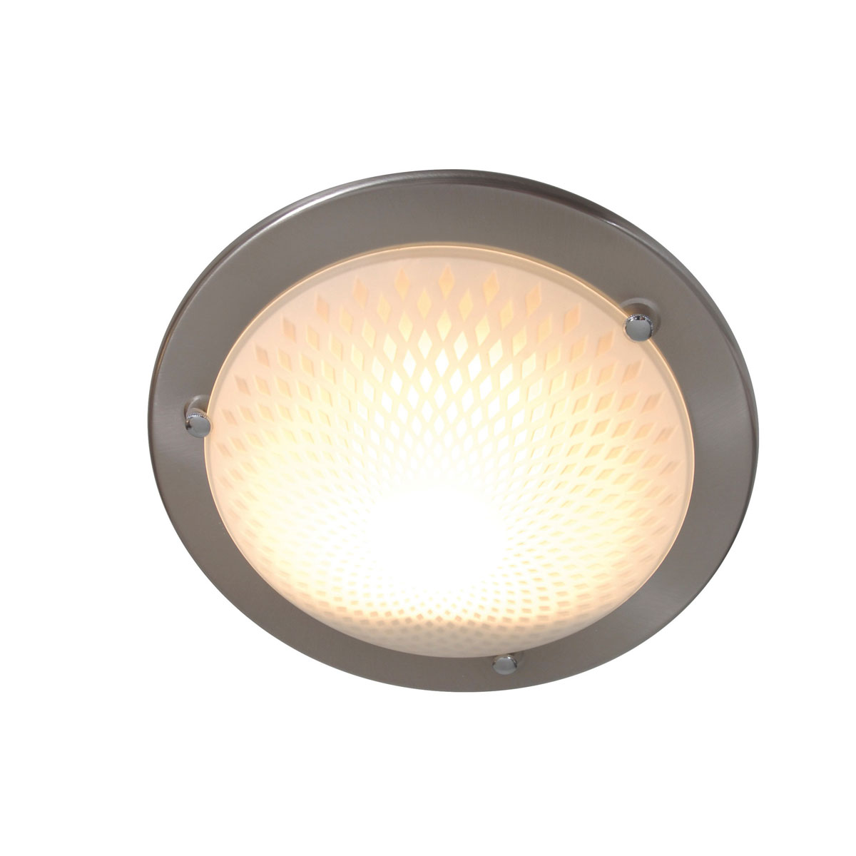 Naeve LED DL GlasdeckenleuchteMetall/Glas stahl-blank LxBxH: 30x30x9cm Bild 1