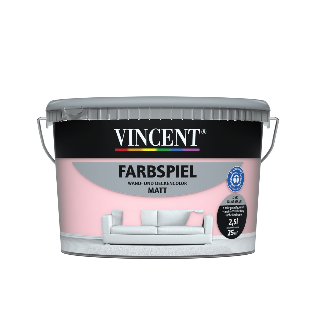 Vincent Wandfarbe Farbspiel "Kirschblüte" matt 2,5 L