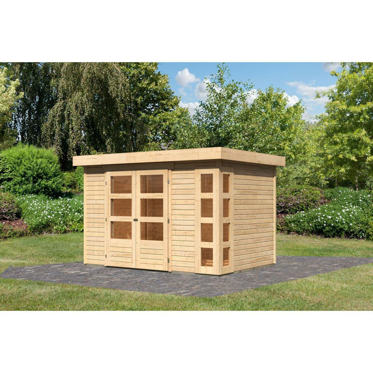 Karibu Gartenhaus Kerko 4 naturbelassen Bild 1