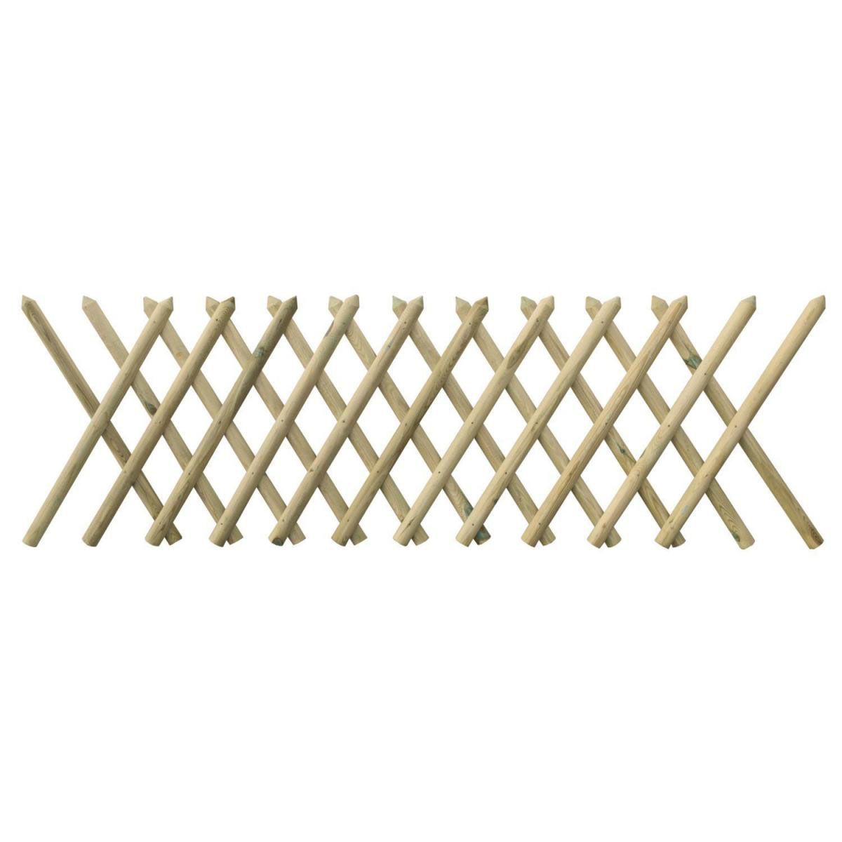 Jägerzaun 250 x 100 cm Latten 55 mm 100 228677